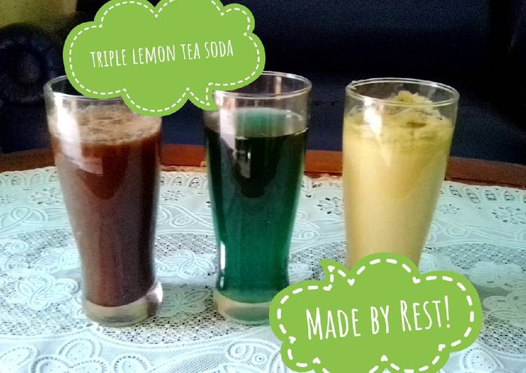 Cara Menyiapkan Triple lemon tea soda 🍹🍺🍋 #RabuBaru Super Enak