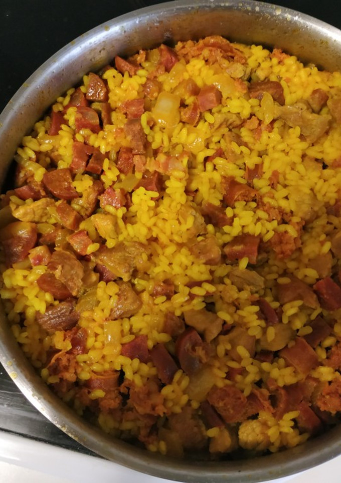 Una foto de Arroz con tropezones