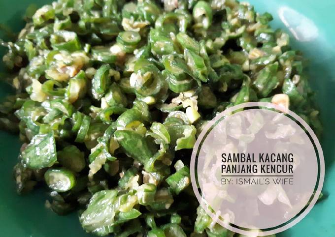 Resep Sambal Kacang Panjang Kencur Segar Oleh Ismails Wife Cookpad