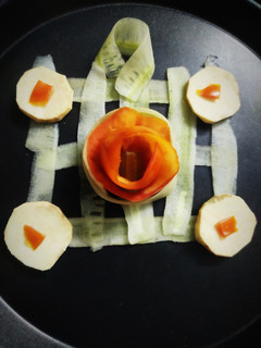 A picture of Sweet potato Cucumber Salad.