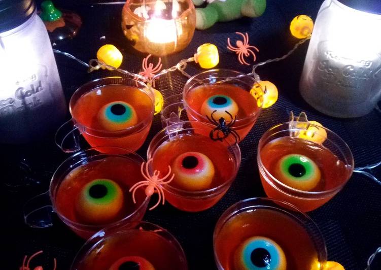 Vasitos de gelatina con ojos! Receta de Endúlzate con Eu Cookpad