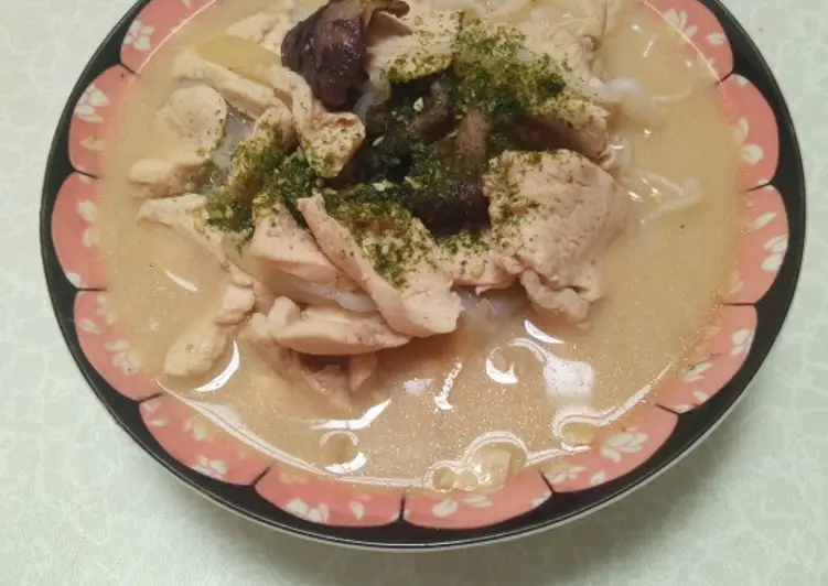Mudah Cepat Memasak Shirataki Chicken Ramen - menu diet Gurih Mantul