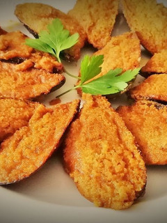Una foto de Mejillones rellenos
