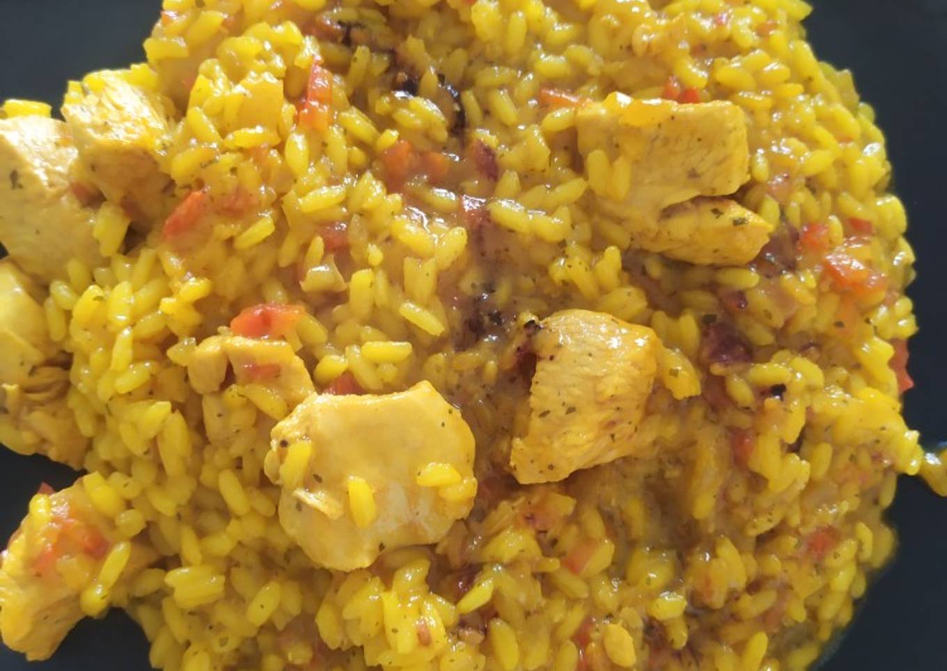 Arroz meloso con pollo