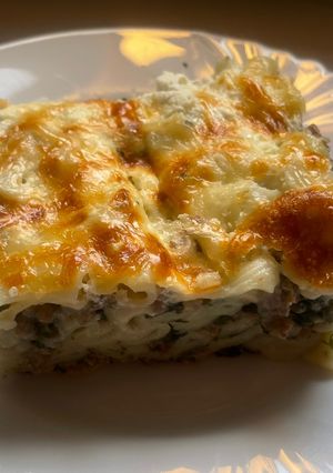 Carbonara rakott tészta spenóttal 🍃 recept fotója