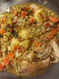 Ensopadito de verduras con mini fideitos y pollo 💯