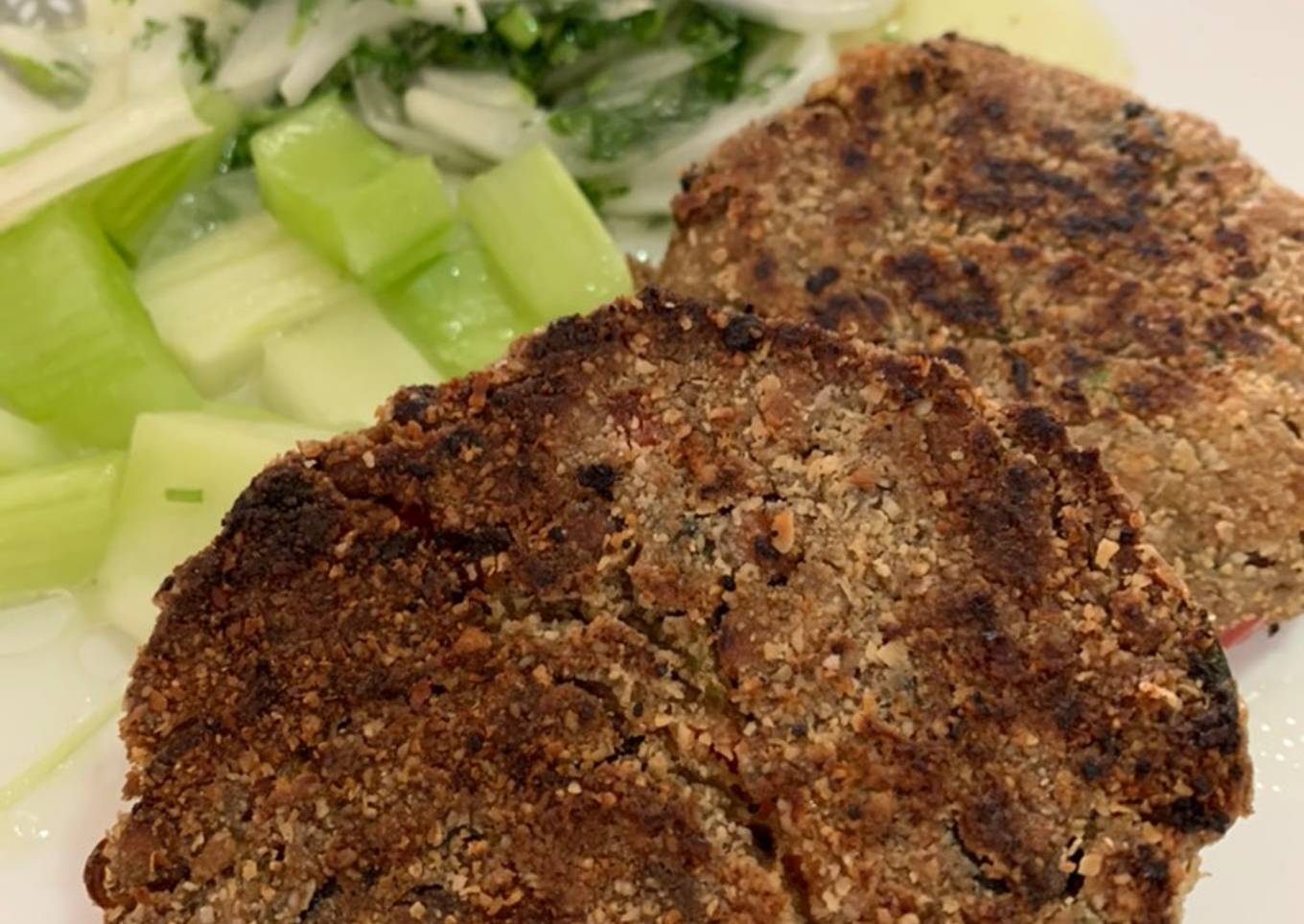 Hamburguesas de lentejas y avena