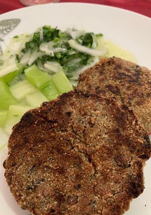 Una foto de Hamburguesas de lentejas y avena