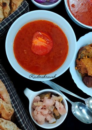 عکسی از دستور آبگوشت مرغ محلی