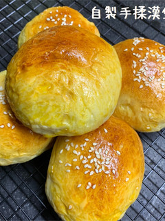 手揉漢堡包 Homemade Burger Buns 的食譜成品照片