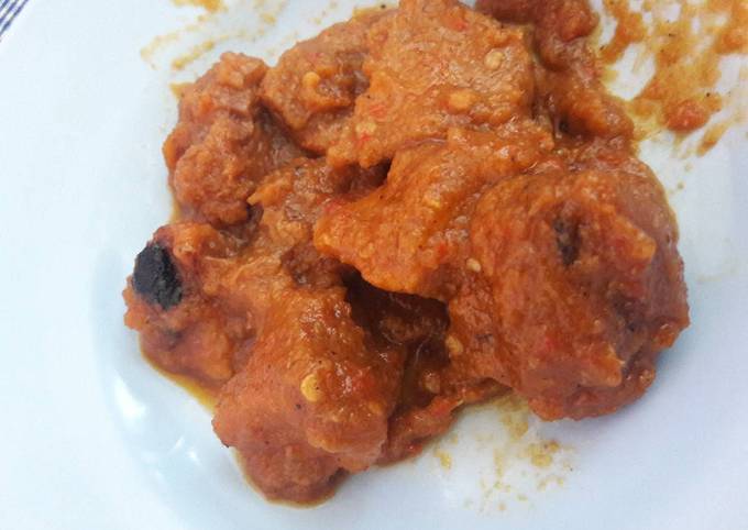 Ternyata begini loh! Resep bikin Sate daging sapi goreng yang sedap