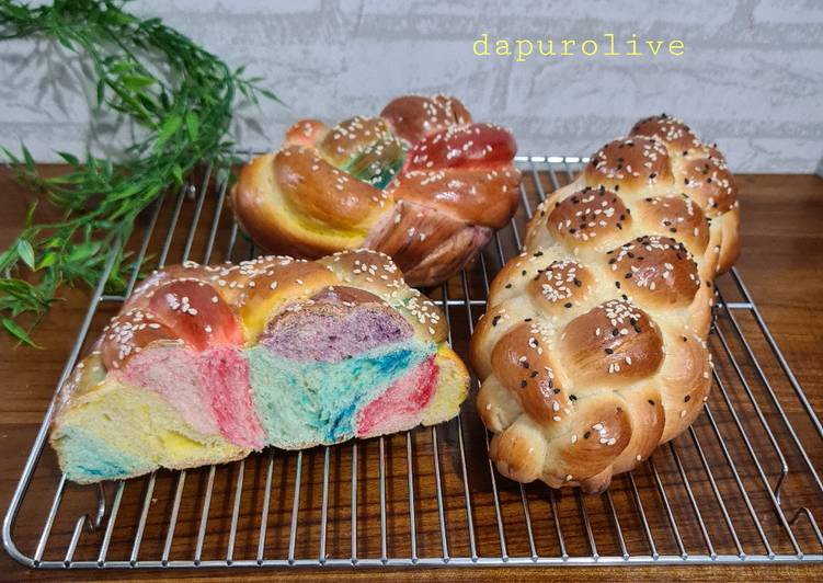Recipe: Perfect Unicorn 🦄 and 6 Braid Challah Bread (Video Kepang)
