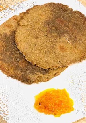 A picture of Bajra Methi Missi Roti.