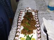 A picture of mutton with cashew nuts