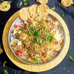 A picture of Sprouts Papdi chaat.