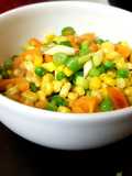 My Buttered Sweetcorn and peas sidedish. 😘