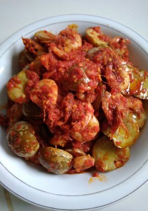 Foto resep Jengkol udang balado
