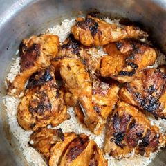 Chicken Tikka for Tikka Biryani (part 1) A picture of Chicken Tikka for Tikka Biryani (part 1).