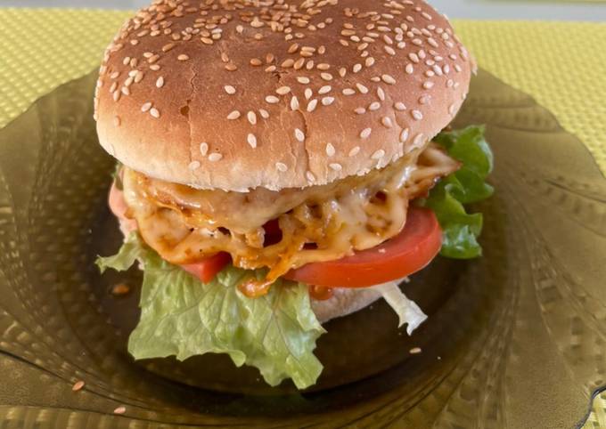 Куриный гамбургер cajun(mcdonalds отдыхает!) - пошаговый рецепт с фото