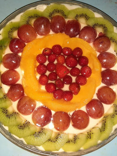 Foto resep Puding susu topping buah