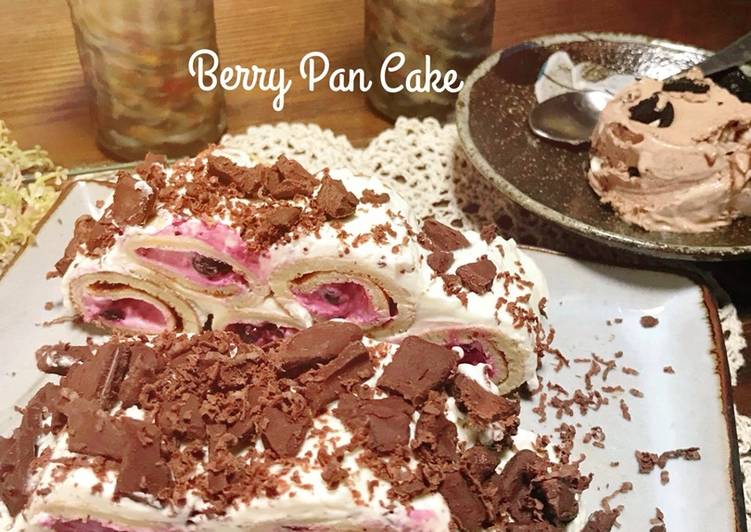 Resep Mix Berry Pan Cake (no mixer no oven) Enak dan Antiribet