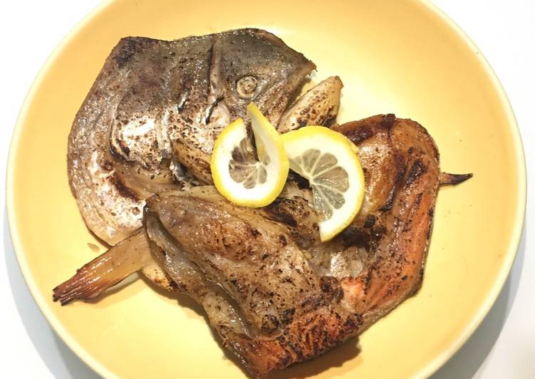 Cara mudah Membuat Grilled salmon head, Bikin Ngiler