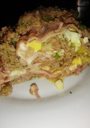 Una foto de Pan de carne relleno