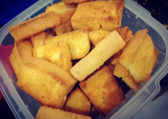 Recipe of Quick Khasata cake Rusk