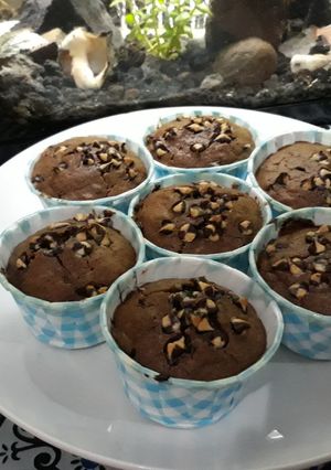 Foto resep Banana choc muffin