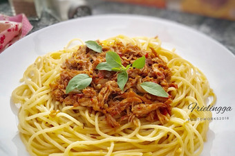 Anti Ribet, Buat Spaghetti ayam suwir rica-rica Gampang