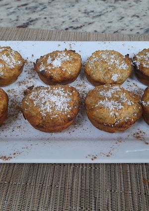 Una foto de Muffins de avena y banana