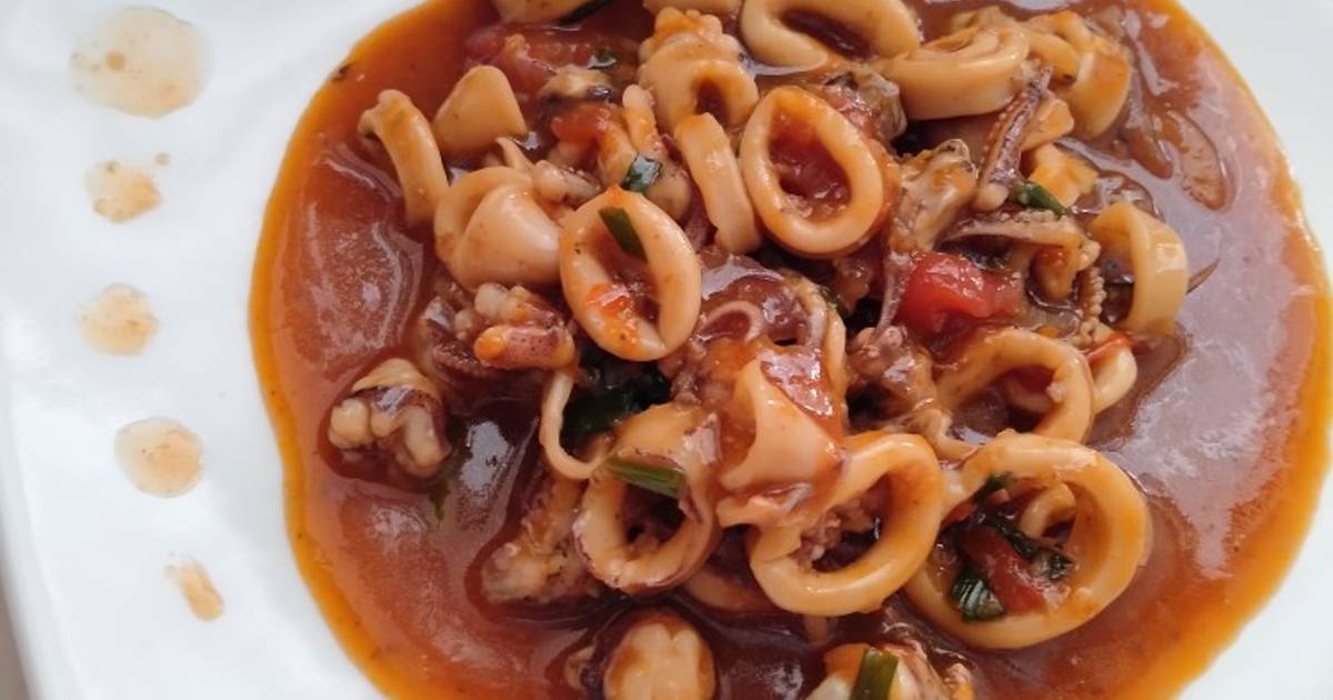 Resep Cumi Cumi Saos Tiram Pedas🦑🌶️ Oleh Nur Liya Ulfa Niyfa Cookpad