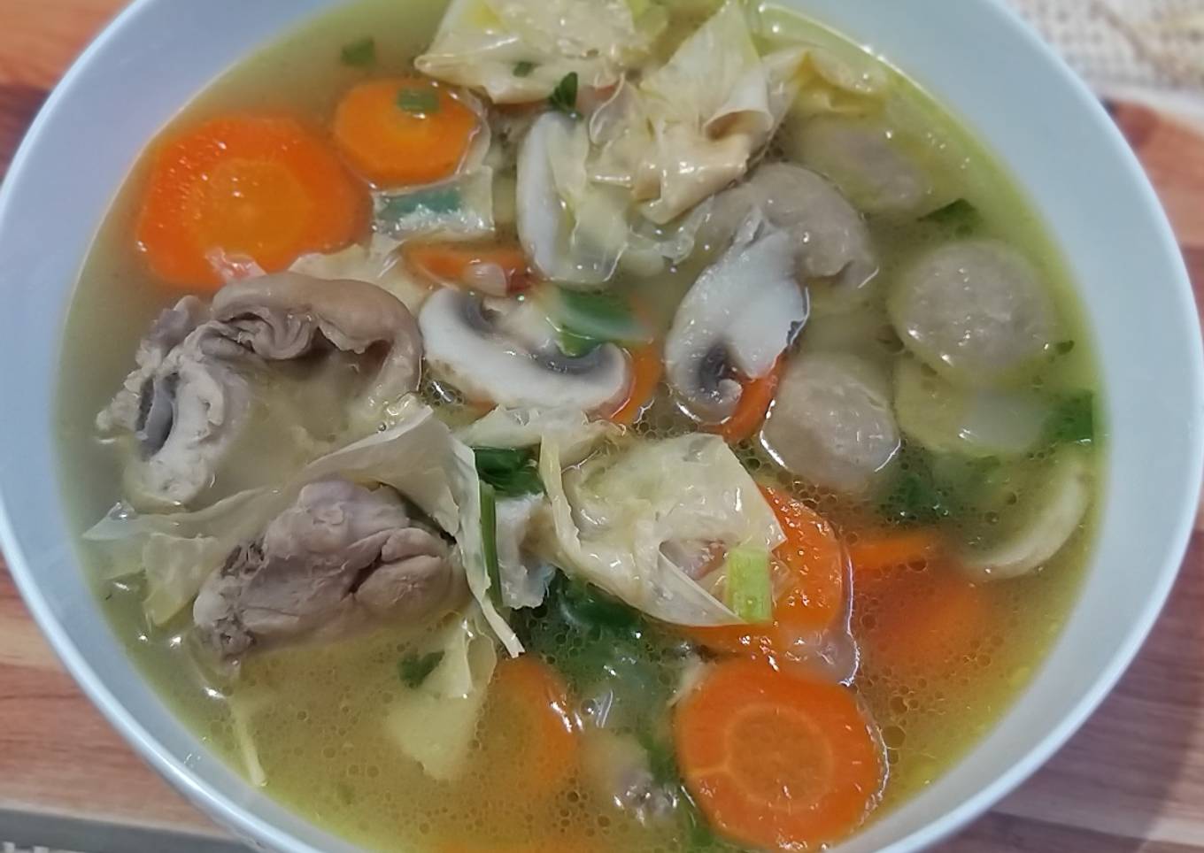 Sup Ayam Kembang Tahu