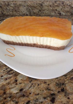 Una foto de Pastel de melocotón