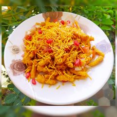 A picture of Kurkure chaat.