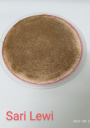 Una foto de Tarta de obleas, con crema pastelera de colores hecha en microondas (9 ingredientes)