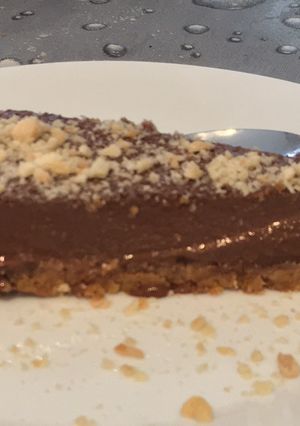 Una foto de Tarta fácil de chocolate y cuajada