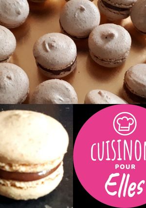 Une photo de Macarons au praliné