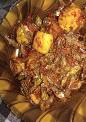 Foto resep Teri petai tahu balado