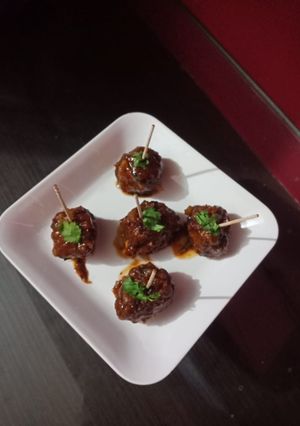 A picture of Dry veg balls.
