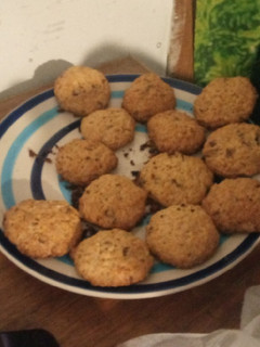 Una foto de Galletas de avena con chips de chocolate