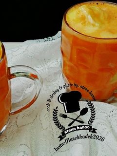 عکسی از دستور آب هویج بستنی آتنا