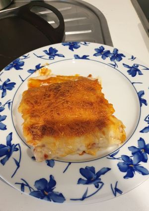 Una foto de Canelones de carne y cebolla