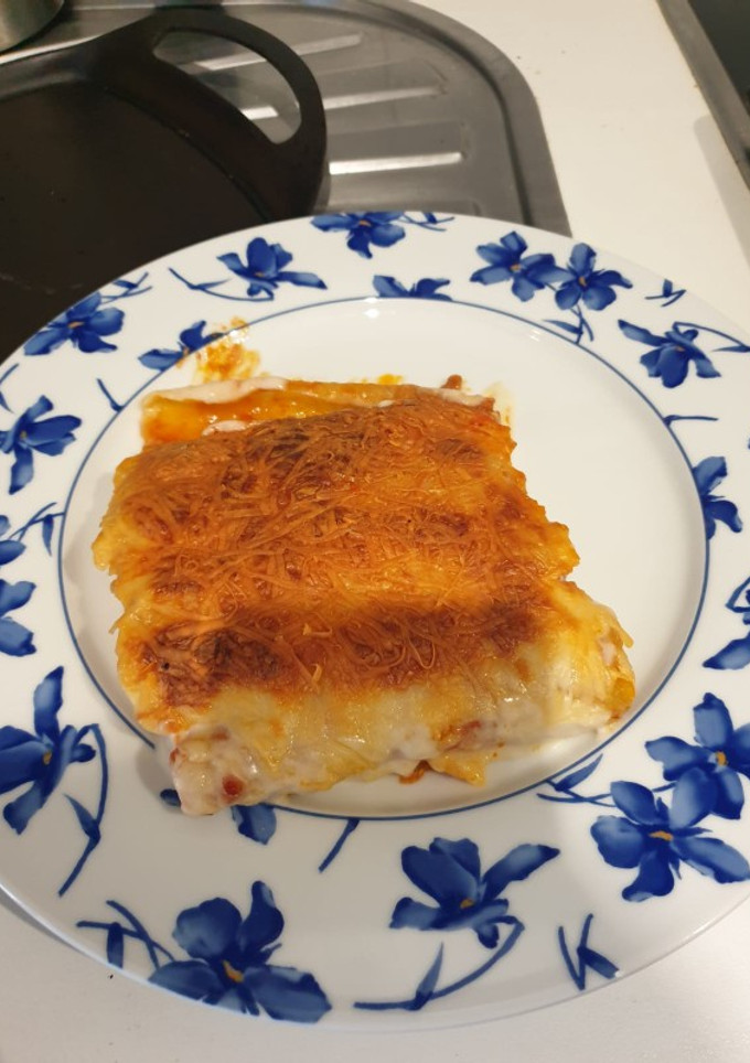 Una foto de Canelones de carne y cebolla