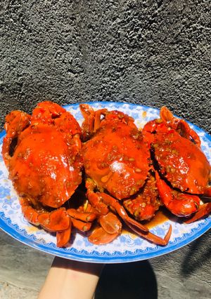 Hình của món Cua sốt me.