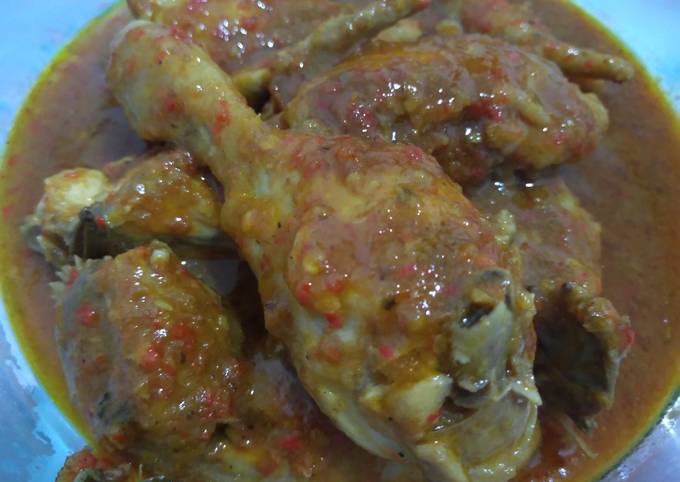 Langkah Mudah untuk Membuat Ayam bumbu rujak, Bikin Ngiler