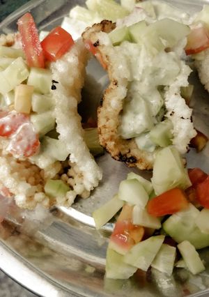 A picture of Sabudana 🌮 taco's.