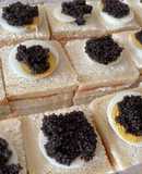 Canapés de salmón