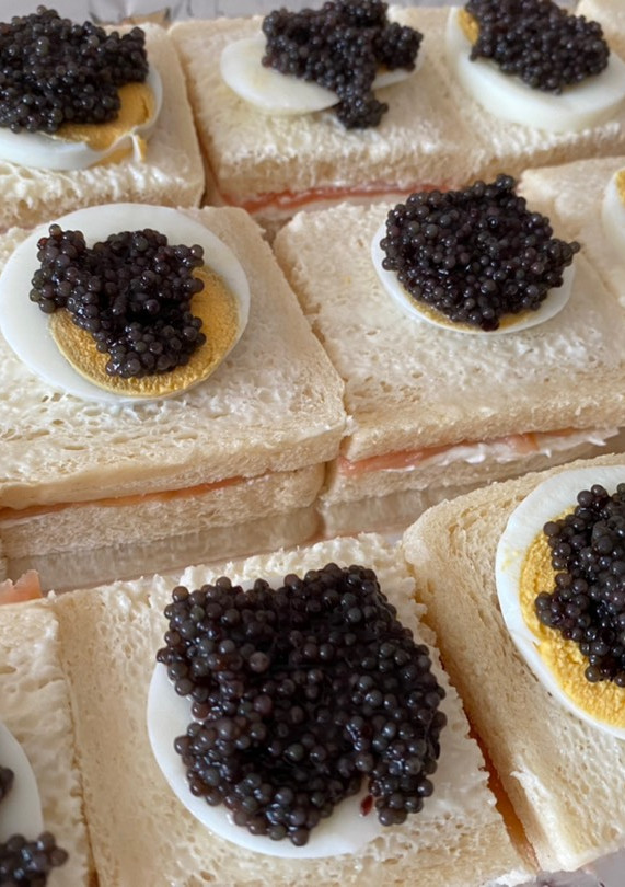 Una foto de Canapés de salmón