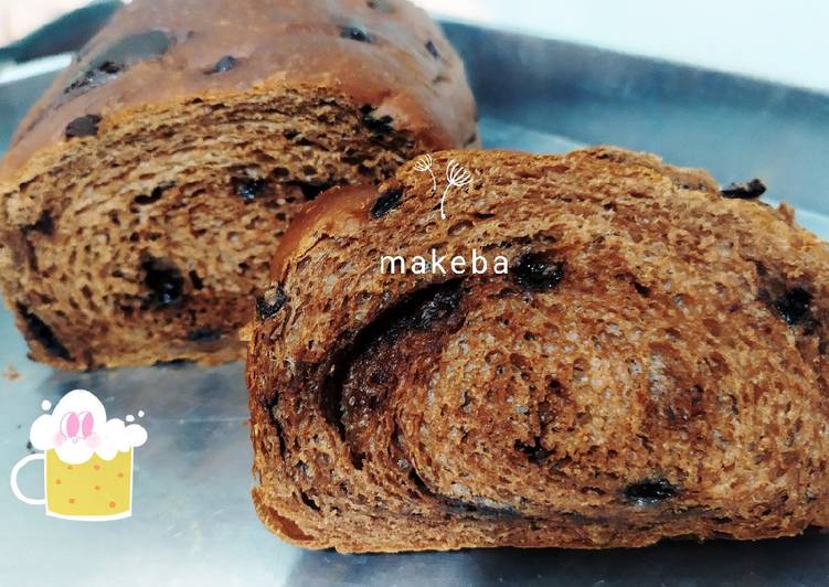 Bagaimana Menyiapkan Choco chocochips Milk Bread (eggless) yang Sempurna